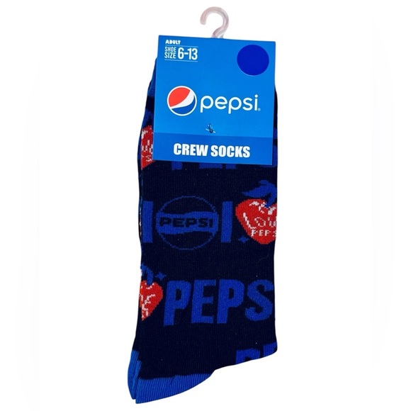 Pepsi Black Crew Socks - Picture 1 of 3